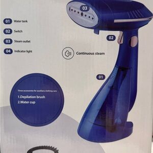 Blue Handheld Garment Steamer